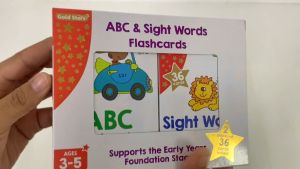 Early Learning ABC & First Words Flashcards Pack of 72 Cards for Kids to learn the Alphabet & Common Words