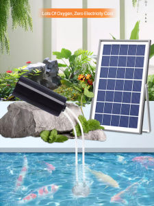 Solar Pool Oxygen Pump Small Fish Tank Oxygen Pump Continuously Produces Oxygen Bubbles Day and Night