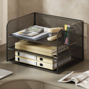 evesigar | Multi-level Large Capacity A4 Document Organizer File Rack