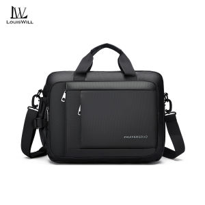 LouisWill Mens Shoulder Bag Business Briefcase Large Capacity Leisure Bag Waterproof Crossbody Bag Multi Functional Portable Shoulder Bag Messenger Bags Fashion Anti-Scratch Bag Sling Bag