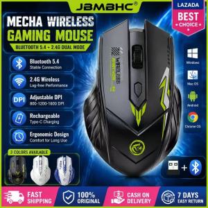 🔥Local Stock🔥  Rechargeable Wireless Mouse Bluetooth 5.4 2.4G Dual Mode Silent Click 6 Buttons For Office Work Windows Mac Android JBMBHC