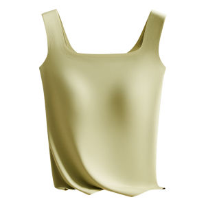 Warm Woolen Vest Womens Integrated No-wear Bra Muscle Base Shirt Inner Autumn Clothes Wool Autumn Winter Underwear