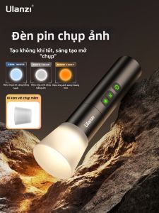 Ulanzi | Đèn Pin Nhiếp Ảnh LM07 Bi-Color 2000K-8000K Thân Kim Loại CRI >90