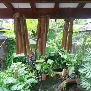 Lonceng angin bambu wind bell bamboo genta bel angin bambu sedang