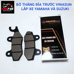 Má phanh bố thắng đĩa trước VINASUN lắp Exciter 135 heo dầu 2 piston Jupiter Nouvo 110 Viva Hayate xăng con