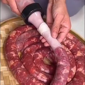 1 Set Manual Sausage Longganisa Stuffer Machine Meat Filling Machine Hand Operated With Funnel Kitchen Tools