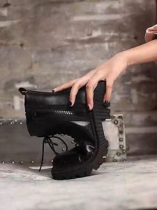【STOCK+COD】New Arrival High Quality Ankle Boots Platform Casual Martin Boots Shoes for Women