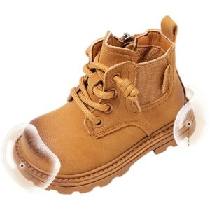 SOUMON | Childrens Insulated Leather Boots 2026 Spring/Fall And Winter New