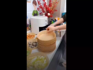 (30แผ่น/แพ็ค) แผ่นรองหม้อทอดไร้น้ำมัน กระดาษรองหม้อทอด แบบใช้แล้วทิ้ง ขนาด 8 นิ้ว กันติด กันน้ำ