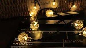 Solar String Lights Led Ball String Lights Outdoor Globe Fairy Light for Wedding Halloween Birthday Garden Christmas Decor