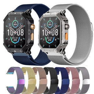 22mm Stainless Steel Strap For HAYLOU IRON N1 Smartwatch Milanese Loop Bracelet Correa For HAYLOU IRON N1 Luxury Metal Band