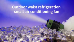 Portable Fan Waist Clip Fan Rechargeable With 100 Speed Adjustable Hanging Waist Fan Ldeal For Traveling Outdoors And Hot Weather