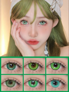 Green Cosplay Daily Disposable Colored Contact Lenses