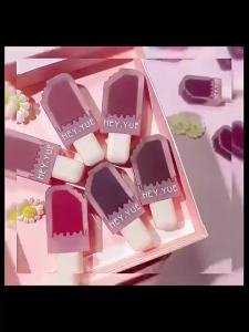 VEDO 💕COD Ice Cream Lipstick Es Krim Lucu Ice Cream Lip Glaze Matte Lip Gloss Velvet Korean Lipstick