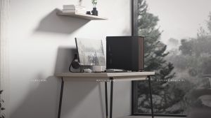 Fractal Design North XL Chalk Mesh & Tempered Glass With Oak Front EATX TG Desktop PC Casing Charcoal Black & Chalk White