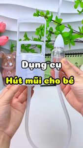 Máy hút mũi Hello Nasal Asprirato HM06 phiên bản mới với 2 đầu hút bằng silicone y tế an toàn cho bé