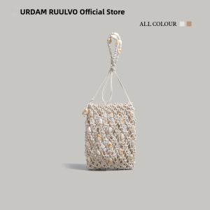 URCDN RDALVO | Natural Shell Handwoven Bead Ethnic Style Crossbody Bag