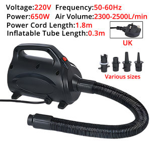 AC110V/220V Inflatable Pump Vacuum Pump 650W Electric Pump Air Bed Pump Air Pump Suction Pump Kayak/air Bed  AU/EU/UK/US