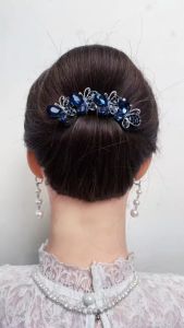 Sirkam rambut wanita premium motif elegan kupu2 kristal zirkon ori import mode korea terbaru