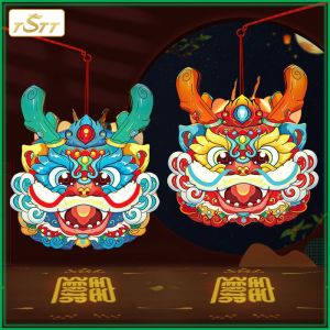 CNY Decoration DIY Handmade Lantern Childrens Handheld Luminous Flower Lantern Traditional Lantern