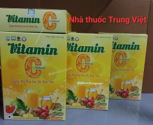 COMBO 3 Hộp 45 gói Vitamin C Natural Mật Ong Lựu Đỏ Bưởi Đào- Giúp Bổ Sung Vitamin C Tăng Sức Đề Kháng Hỗ Trợ Thải Độc Tăng Cường Miễn Dịch Phòng Ngừa Bệnh Tật