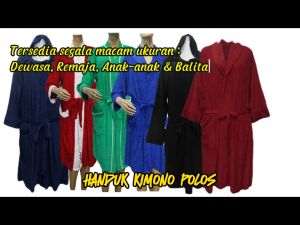 Handuk Baju Kimono Karakter Doraemon Size Dewasa HKK-Doraemon
