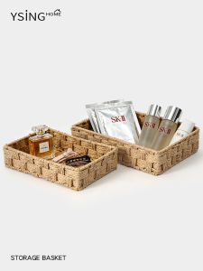 YSINGHOME | Cosmetics Storage Box Paper Rope Woven Rectangular