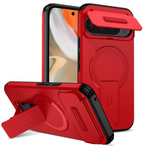 Premium Magnetic Charging Armor Case For Google Pixel 10 9 Pro XL 10A 9A Fold Kickstand Flip Camera Shockproof Protective Cover