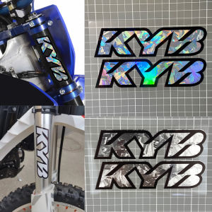 2PCS KYB Motorcycle Shock Absorber Stickers Waterproof Motorbike Front Forks Vinyl Decals for KTM BMW YAMAHA Kawasaki Suzuki