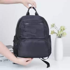 JOANNA BAG #5861 KOREAN NYLON FASHION BACKPACK WITH MULTIPLE COMPARTMENTS AND MATCHING CROSSBODY BAG FOR WOMEN