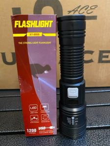 Super Bright Zoom LED Flashlight: Long Range 1200 Lumens & USB Charging