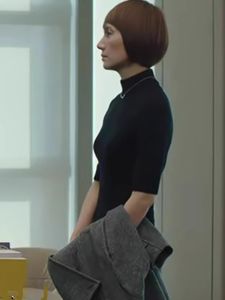 HUOLISI | Semi-High Collar Silky Stretchy Slim Fit T-Shirt