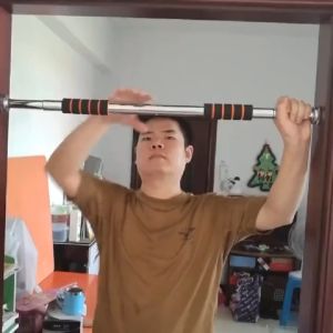 Doorway Pull Up Bar Door Frame Pull up Bar Fits Door Frames Horizontal Bar Adjustable Length For Strength Training