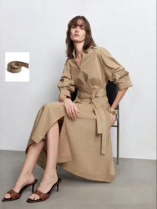 Vero Moda | Đầm A-Line Tay Bồng Cổ V Thời Trang Có Đai