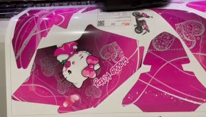 Stiker motor vario 160 hello kitty decal sticker dekal striping aksesoris motif hellokity pink D-Q7-020