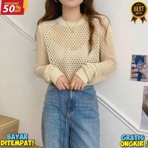 Keira Croptop rajut premium  Atasan Keira rajut Sweater rajut croptop oversize wanita.