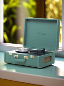 Crosley CR6252A Integrated Vinyl Record Player Retro Leather Suitcase European Style Phonograph Electric Turntable