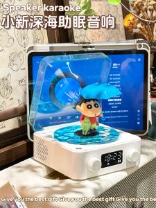 Wireless Bluetooth Speaker High Quality Sound Small Size Vinyl Record Player Birthday Gift Cartoon Character Candle Design