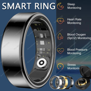 2025 New Smart Ring Men Women Heart Rate Blood Pressure Monitor Smartring IP68 & 5ATM Waterproof Multi-sport Mode For Android