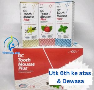 GC ToothMousse PLUS / GC Tooth Mousse PLUS dengan Fluoride untuk 6 tahun ke atas