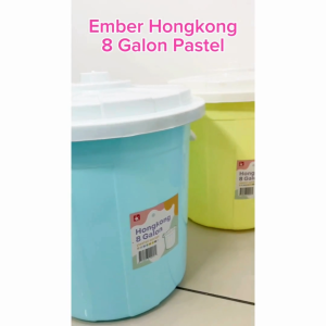 Ember Jumbo Hongkong 8G 30L Pastel - Prabotmama / Ember Besar / Bak Kamar Mandi Wadah Air
