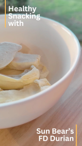 Sun Bear’s Freeze Dried Durian (30g) No Added Sugar | Healthy Snack