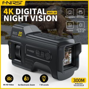 FNIRSI Telescope NVS-20 4K HD Monocular Night Vision Goggles 6X Digital Zoom 300m Camping Scope Day and Night Dual Use