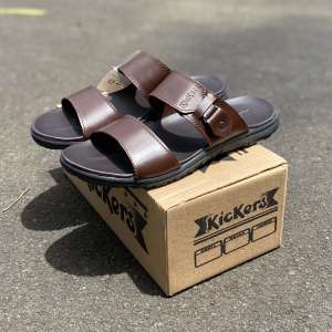 Sandal slip on pria sandal slide kulit sandal selop kulit sandal pria casual jepit sandal slop pria terbaru