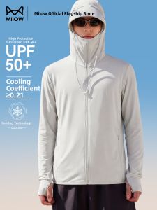 MiiOW | Sun Protection Lightweight Breathable Ice Silky Cooling Mens Jacket