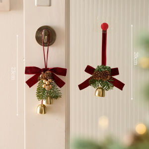 BEAUTY IN THE LIGHT | Christmas Hanging Decorations Bow Pinecone Bell Window Ambiance