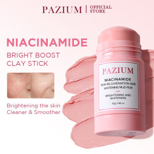 PAZIUM Niacinamide Clay Mask Stick Anti Blackheads & Oil Control Whitening Clay Mask Face Skin Care Facial Mask Skin Barrier 42g 泥膜棒