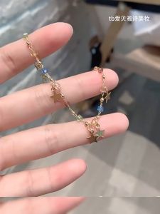 AHOURR สร้อยข้อมือดาวสีสันสดใส สร้อยข้อมืออารมณ์หรูหราสำหรับสุภาพสตรี สร้อยข้อมือแฟชั่น Super Fairy