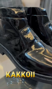 Sepatu PDH Pendek TNI POLRI Polisi Security Satpam Resleting Kilap