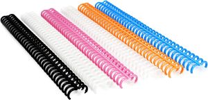 Rayson 30pcs/lot 15mm Diameter A4 Loose-leaf Binders Ring Max 120 Sheets 34-Holes Plastic Multicolor Binding Spines Comb Suitable For Rayson TD-130